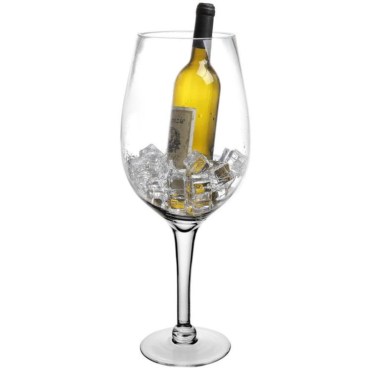 20 Inch Giant Clear Wine Glass Novelty Stemware / Champagne Magnum Chiller - Mygiftss Enterprise LLC