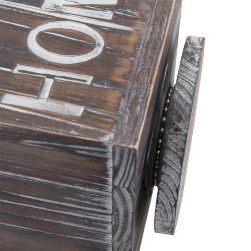 360-Degree Rotating Torched Wood Remote Control Holder Caddy - Mygiftss