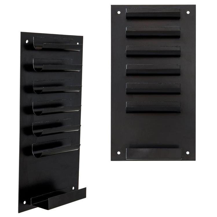 Metal Dry Erase Marker and Eraser Holder, Black (Set of 2) - Mygiftss