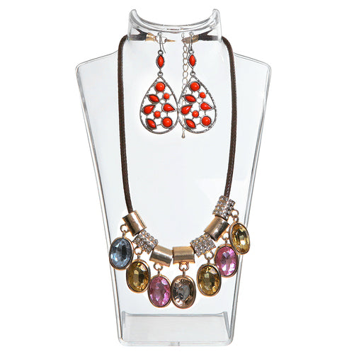 Clear Acrylic Jewelry Bust Stand-MyGift