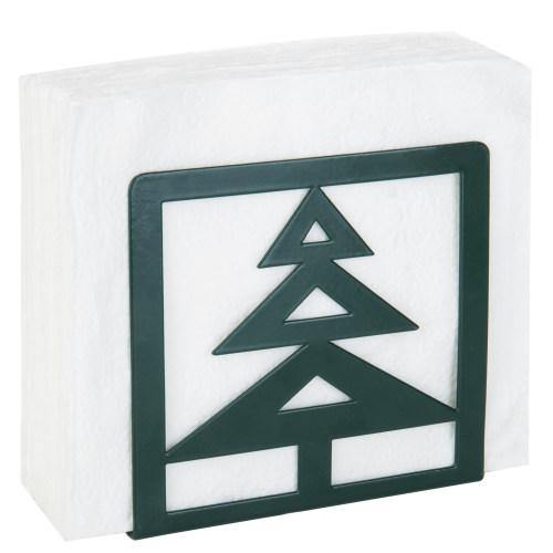 Christmas Tree-Design Metal Napkin Holder, Green - Mygiftss