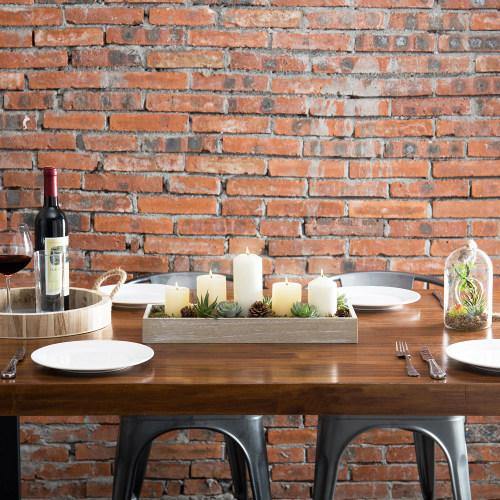 Wood Serving Trays with Handles, 16-Inch, Set of 2 - Mygiftss