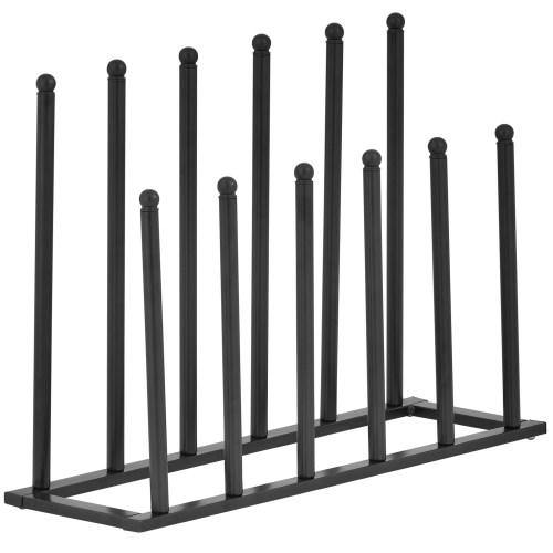 Modern Black Metal 6-Pair Boot Rack - Mygiftss