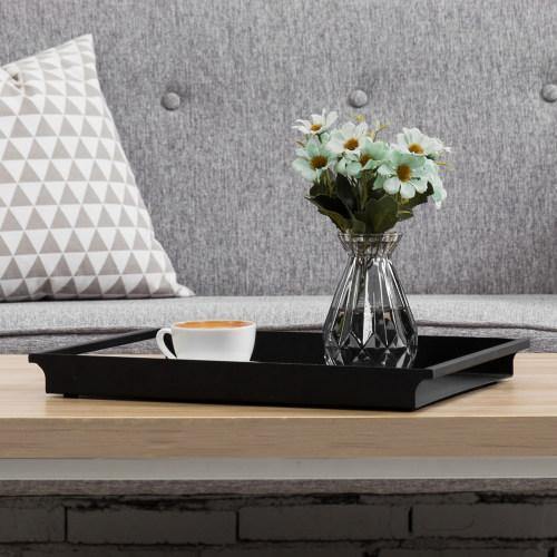 Black Metal Serving Tray - Mygiftss