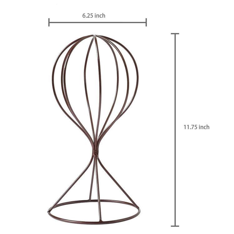 Brown Metal Wire Hat Display Stands, Set of 2 - Mygiftss