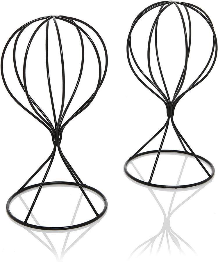 Brown Metal Wire Hat Display Stands, Set of 2 - Mygiftss
