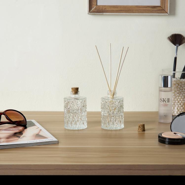 Classic Embossed Diffuser Bottles Set of 2 - Mygiftss