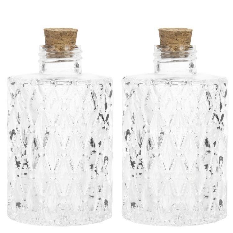 Classic Embossed Diffuser Bottles Set of 2 - Mygiftss