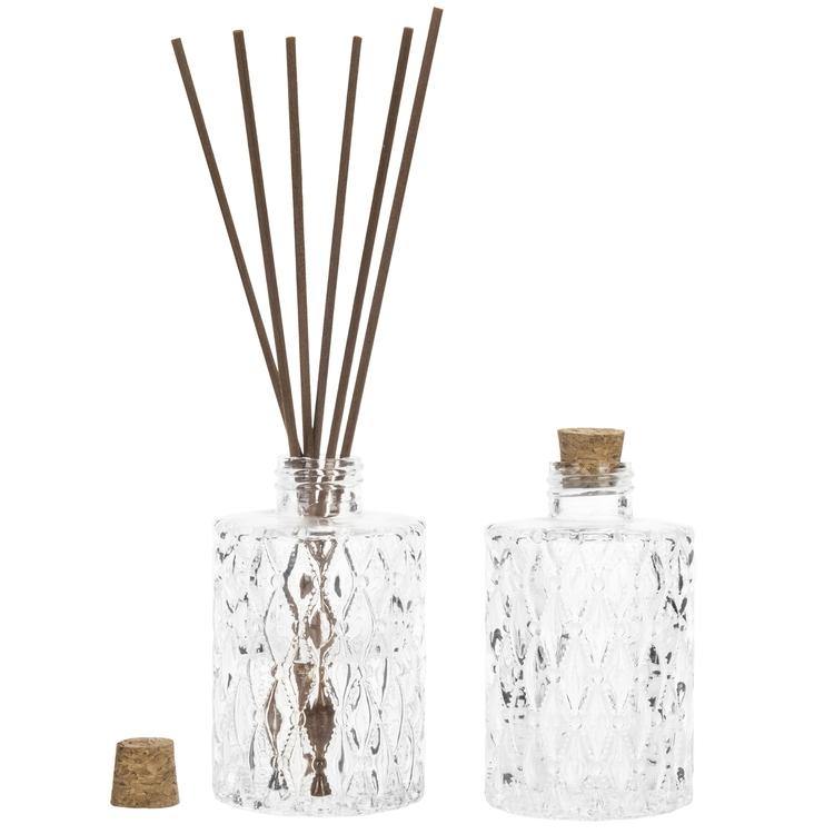Classic Embossed Diffuser Bottles Set of 2 - Mygiftss