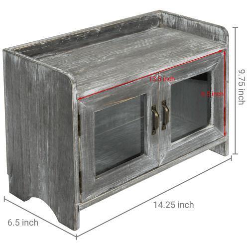Gray Brown Wood Kitchen & Bathroom Countertop Cabinet - Mygiftss