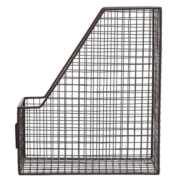Metal Mesh Magazine Holder with Chalkboard Labels, Set of 2 - Mygiftss