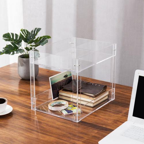 Modern Clear Acrylic Desktop Document Tray - Mygiftss