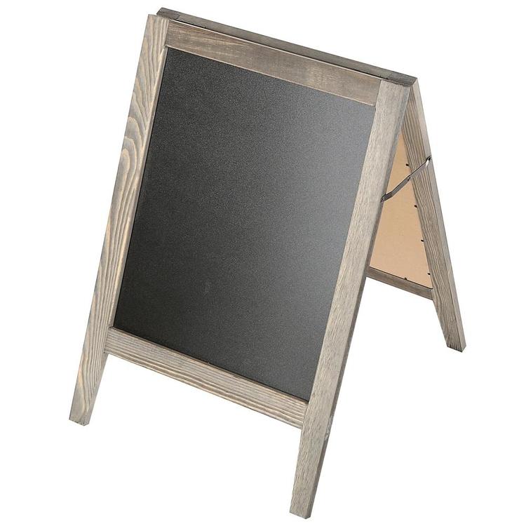 Rustic Wooden Freestanding A-Frame Double-Sided Chalkboard Sidewalk Sign - Mygiftss Enterprise LLC