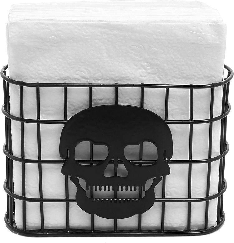 Skull Metal Wire Napkin Dispenser - Mygiftss