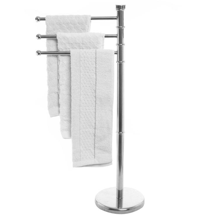 3 Tier Modern Stainless Steel Swivel Arm Towel Holder Rack - Mygiftss Enterprise LLC