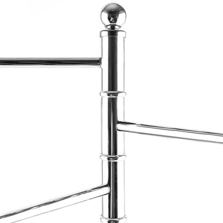 40 Inch Stainless Steel Bathroom  / Kitchen Towel Rack Stand with 3 Swivel Arms - Mygiftss Enterprise LLC