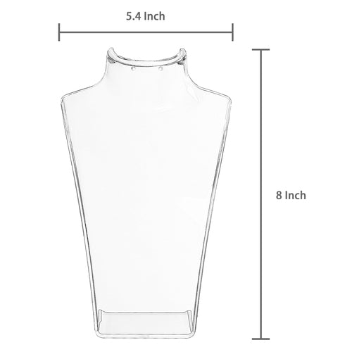 Clear Acrylic Jewelry Bust Stand-MyGift