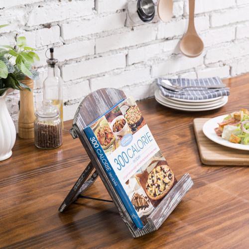 Torched Wood Cookbook/Tablet Holder - Mygiftss