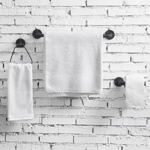 Wall Mounted Metal Pipe Bathroom Accessory Set - Mygiftss