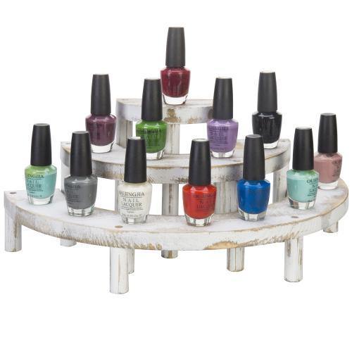 White Washed 3-Tier Retail Display Risers - Mygiftss