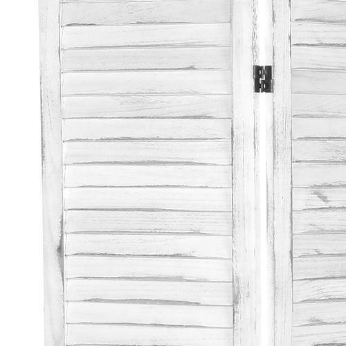 Whitewashed Wood 3 Panel Screen Room Divider - Mygiftss