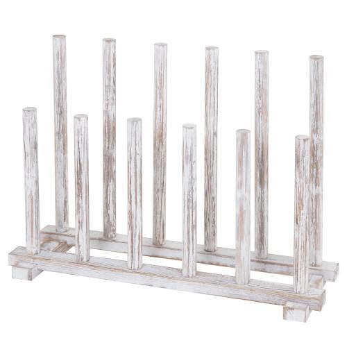 Whitewashed Wood Inverted Boot Storage Rack - Mygiftss